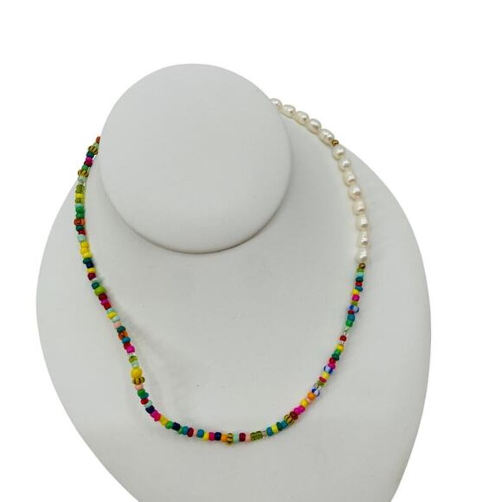 pearl beaded casual cute necklace
